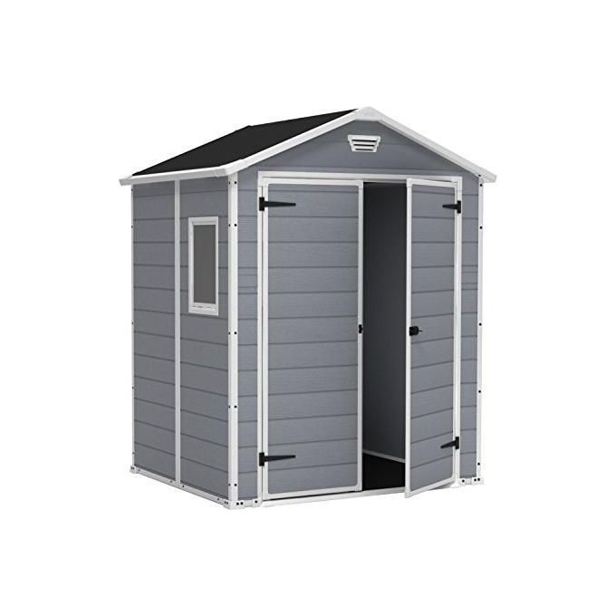 Keter Casetta da Giardino Manor 6X5 in Resina 185x152x226h Grigio