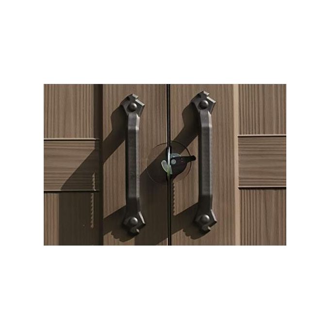 Keter Casetta da Giardino Factor 8X6 in Resina 256,5x182x243h Beige
