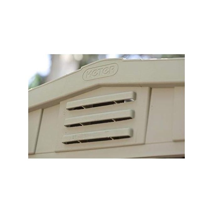 Keter Casetta da Giardino Factor 8X6 in Resina 256,5x182x243h Beige