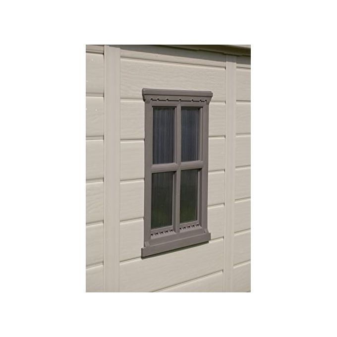 Keter Casetta da Giardino Factor 8X6 in Resina 256,5x182x243h Beige