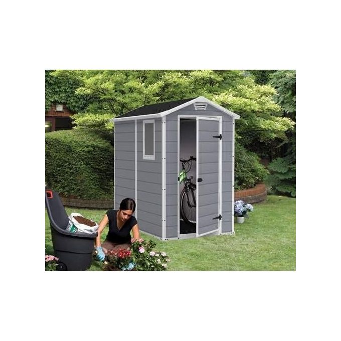 Keter Casetta da Giardino Manor 4x6 in Resina 130x192x198h Beige