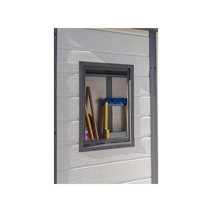 Keter Casetta da Giardino Box Portattrezzi da esterno MANOR PENT 6X6 in resina 183,5x185x200,5h beige