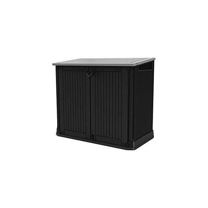 Keter Box Porta Attrezzi Store It Out Midi Nero in Resina 132x71,5x113,5 cm