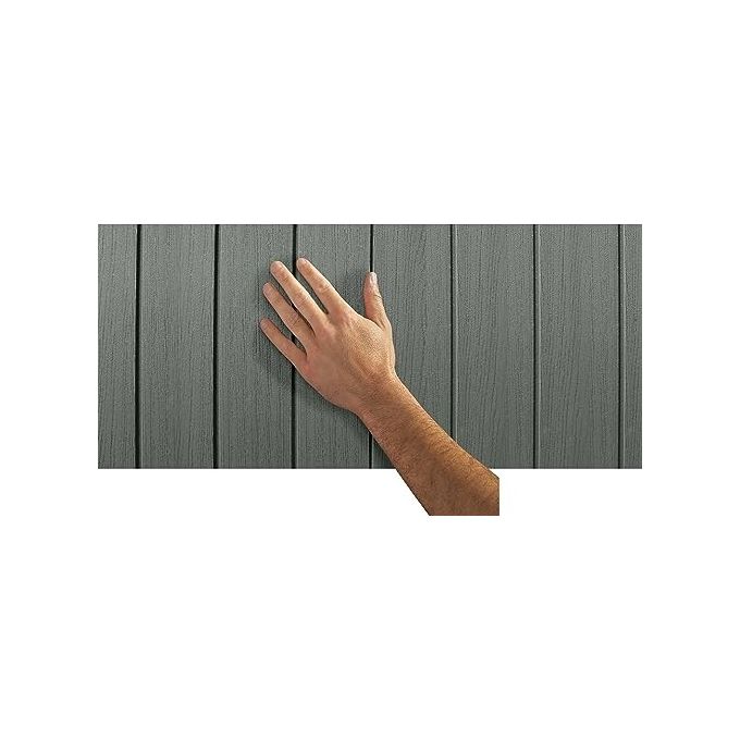 Keter 256879 Casetta da Giardino in Resina EVOTECH+ con Finestre Frontali e Pavimento Incluso colore Verde