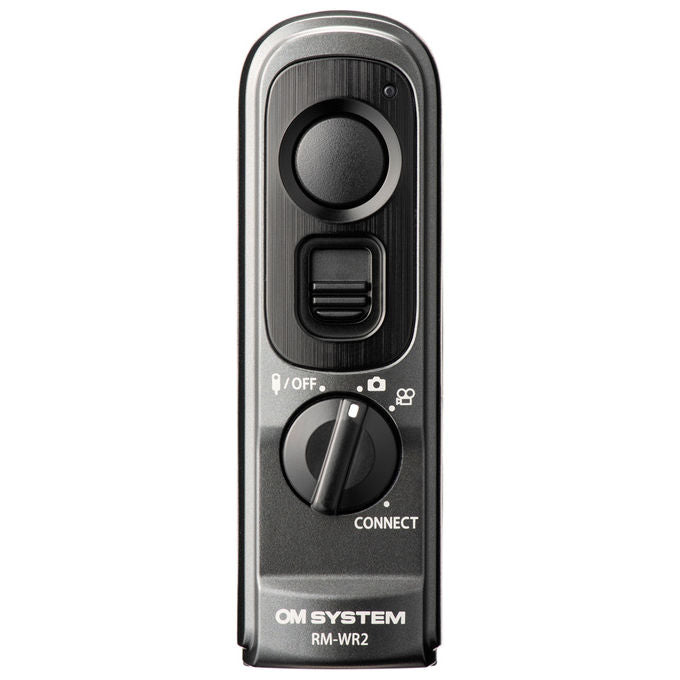 OM-SYSTEM RM-WR2 Telecomando Wireless Bluetooth Portata 10 m Resistente IP57 compatibile OM-1 OM-1 Mark II OM-3 OM-5 TG-7 colore Nero