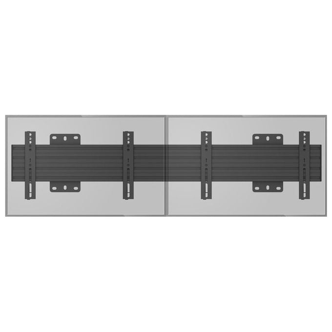 Multibrackets 7000 Supporto per Display Espositivi 2x 68 6 81 3 Pollici VESA 75x75 200x200 Fino a 30 Kg Colore Nero