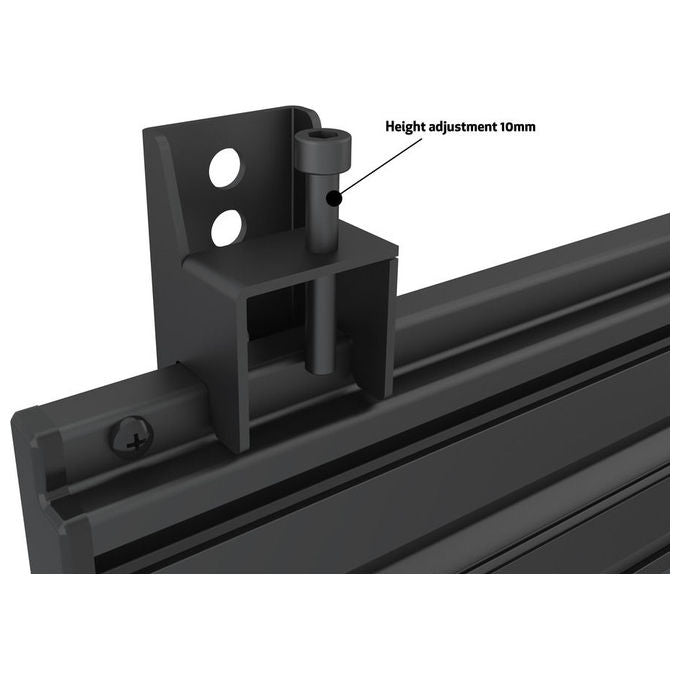 Multibrackets 7000 Supporto per Display Espositivi 2x 68 6 81 3 Pollici VESA 75x75 200x200 Fino a 30 Kg Colore Nero