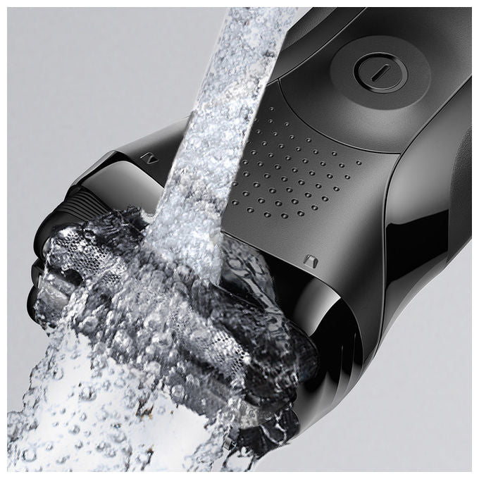 Braun 735742 Series 3 Rasoio elettrico Rotazione Bagnato e Secco 3 testine autonomia 30 min colore Nero