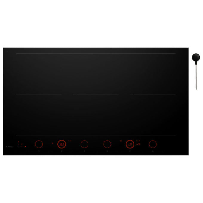 Asko, Piano Cottura a Induzione, 90 cm, Celsius°Cooking, 6 Zone, Vetro Nero