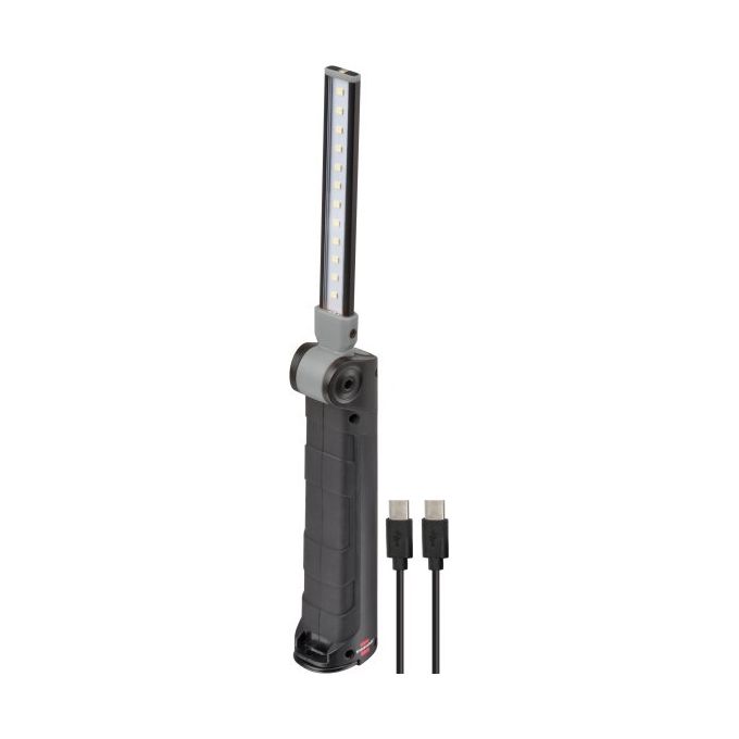Brennenstuhl 1177370010 SANSA 401 A Lampada portatile LED 400 lm 6000K 3 ore di ricarica 80 ore di autonomia colore Nero