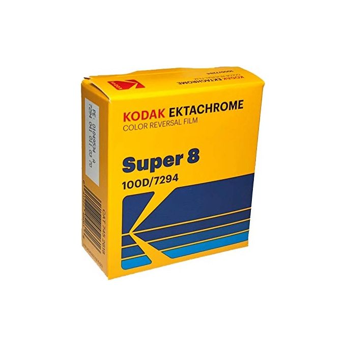 KODAK 7452618 Ektachrome 100D Film Super 8 8 mm x 15 m colore Nero