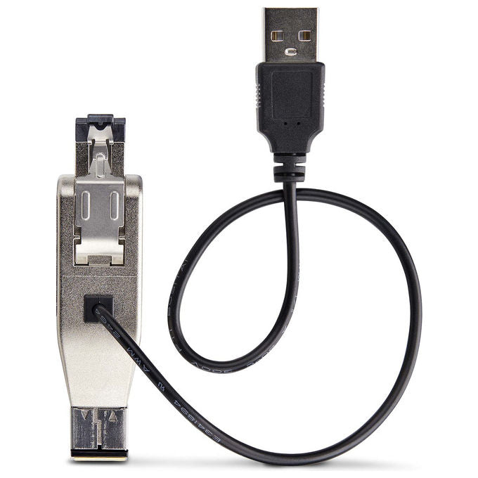 StarTech.com D01ML55U-FIBER-MEDIA Dongle Convertitore Multimediale da Fibra Gigabit a RJ45 Ethernet 1000 Mbit-s 1000Base-T 1000Base-LX LC Monomodale 10 km Multimodale 800 m Alimentato via USB colore Nero