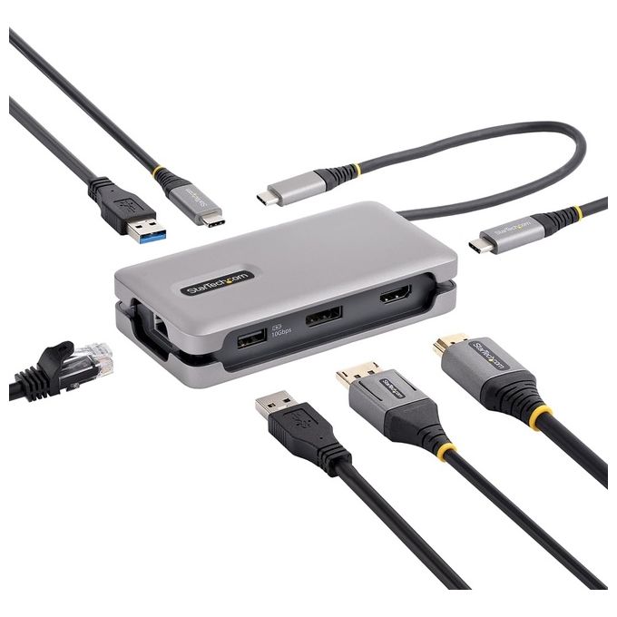 StarTech.com 177B-USBC-MULTIPORT Docking station Cablato USB 3.2 Gen 2 HDMI 4K 140 W colore Grigio