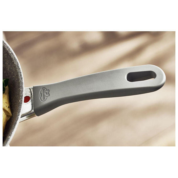 Ballarini 75002-927-0 Murano Padella Multiuso 24 cm con Rivestimento Antiaderente 5 Strati Granitium Extreme Adatta per Induzione colore Grigio