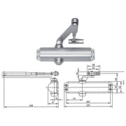 Assa Abloy Dc120 Ar Chiudiporta  S-f For 2-4