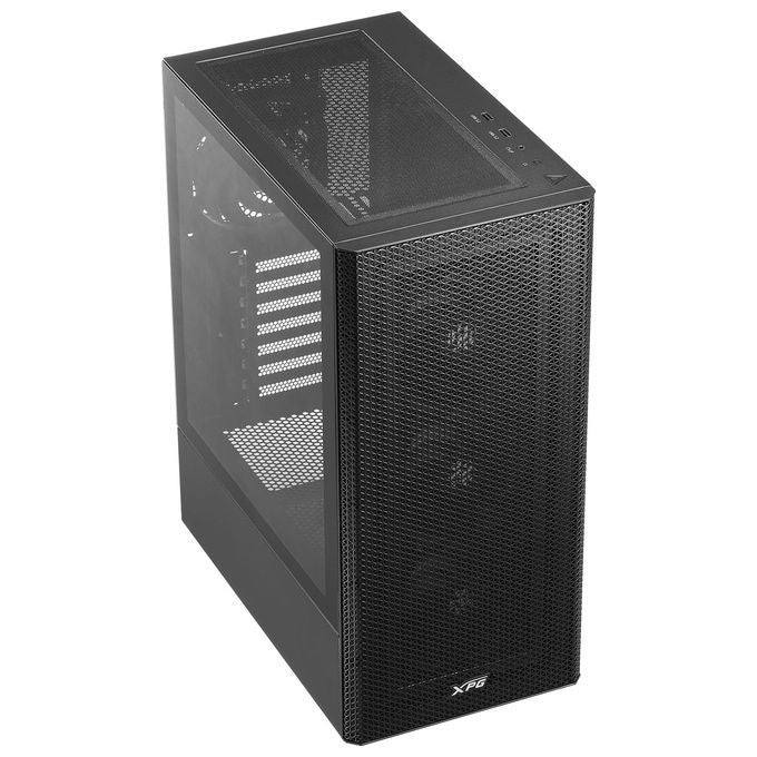 XPG 75261056 VALOR MESH Midi Tower Nero con pannello in vetro temperato e supporto per ventole fino a 360 mm colore Nero