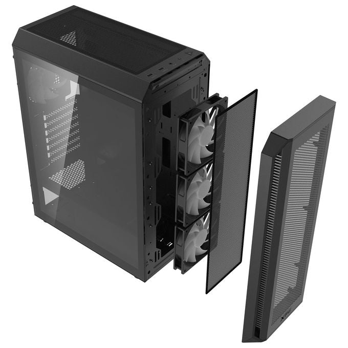 XPG 4711085948502 VALOR AIR PLUS Case Midi Tower ATX micro ATX Mini-ITX 3x 120 mm 1x 120 mm colore Nero
