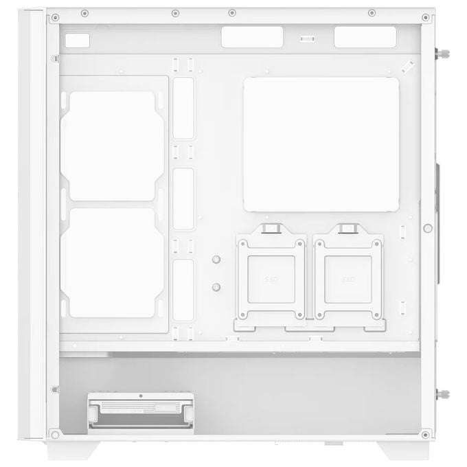 XPG 75261658 VALOR AIR PRO Case PC Midi Tower con Vetro Temperato e Illuminazione RGB supporto ATX EATX 3.5'' e 2.5'' colore Bianco