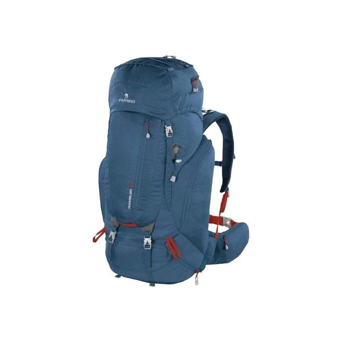 Ferrino 75753NBB Rambler Zaino Trekking 55 l Regolabile da S a XL con Sistema di Idratazione H2 Bag Colore Blu