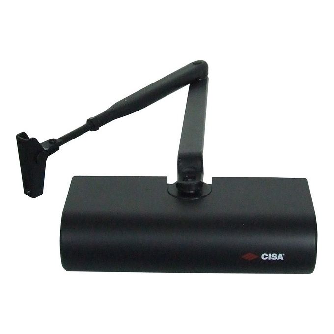 CISA 1.C1415.03.0.90 Smart Plus 2 Chiudiporta Senza Fermo Forza EN 3 per Porte fino a 60 Kg e 950 mm colore Nero