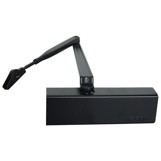 Cisa 1C151003097 Professional Plus 2 Chiudiporta a Cremagliera Senza Arresto EN 2-4 Porte fino a 1100 mm colore Argento