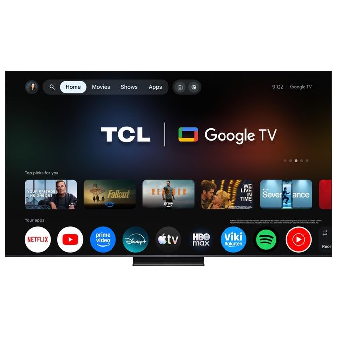 TCL 75C6K PRO Smart TV 75'' QD Mini LED 4K UHD 144Hz Google TV Dolby Atmos DVB T2 colore Nero