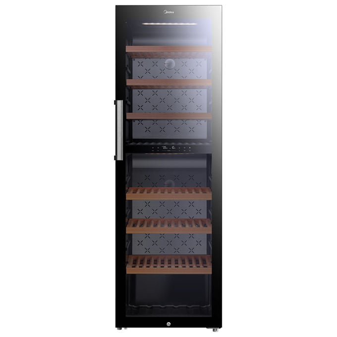 Midea MDRW562FGG22 Vinoteca 193 bottiglie 430 L 2 zone temperatura 5 °C - 18 °C Display elettronico (184,5x59,5x70,5 cm) colore Nero