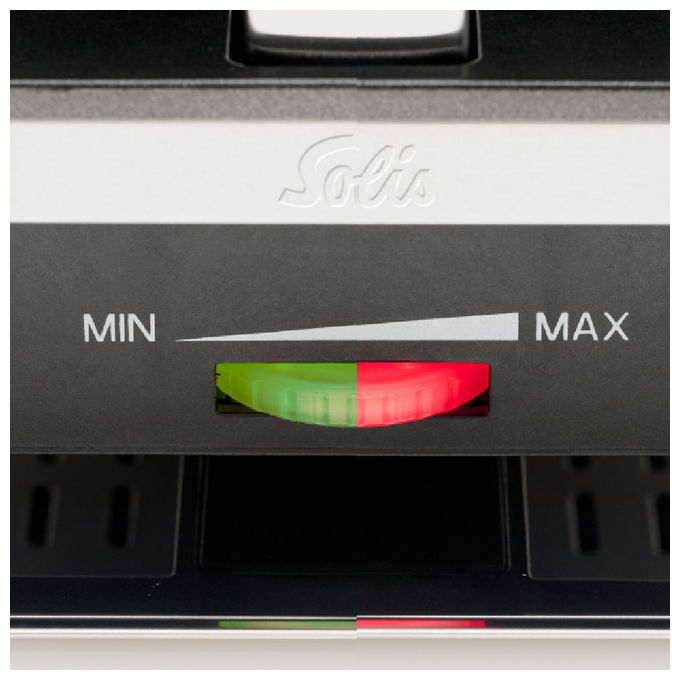 Solis 7611210977599 7911 Griglia per Raclette 10 persone 1500 W Acciaio Inox Piastre Rimovibili Termostato Regolabile colore Nero Grigio