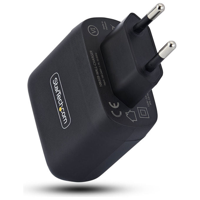 StarTech.com 1065EB-WALL-CHARGER Caricatore USB-C da Parete 65W GaN Power Delivery 3.0 PPS colore Nero