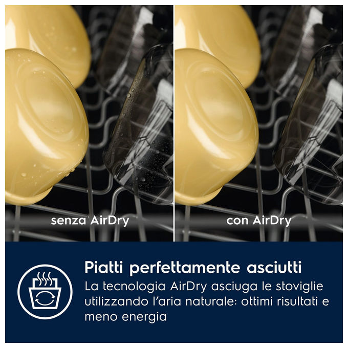 Electrolux 911 472 066 Serie 700 Lavastoviglie A scomparsa totale 13 coperti Classe B AirDry Tecnologia Inverter (60x55x81.5 cm) colore Nero