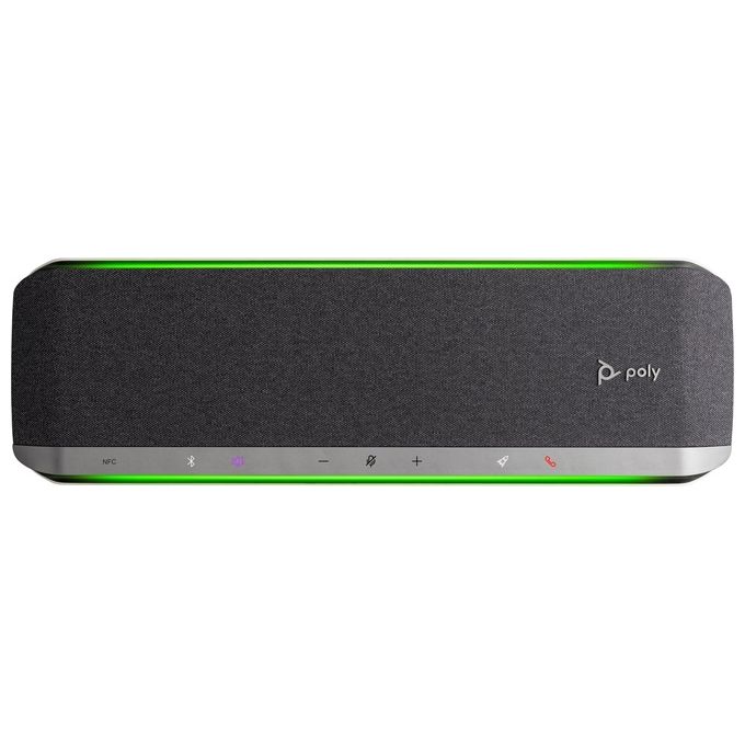 HP Poly 216873-01 Sync 60 Vivavoce da Tavolo Certificato per Microsoft Teams Connesso USB-A USB-C Bluetooth 5.1 NFC Batteria agli Ioni di Litio colore Argento