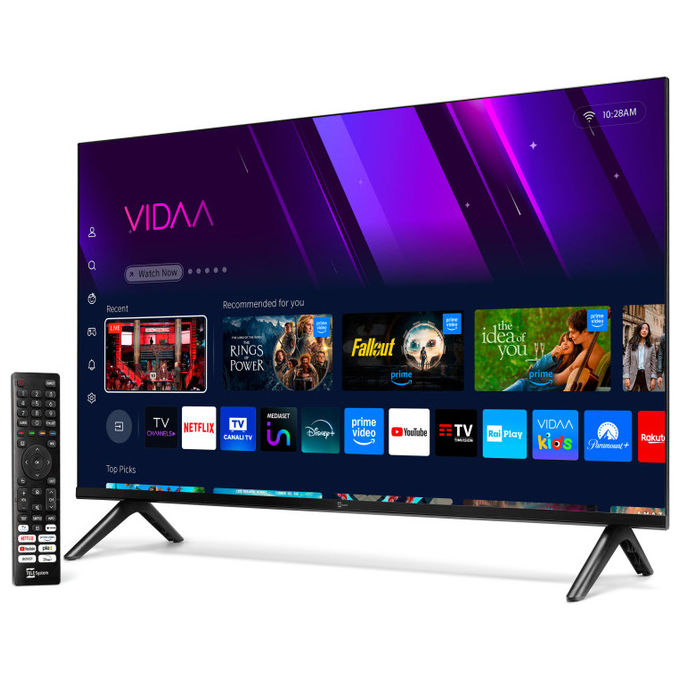TELE System 28000249 Smart TV 32'' HD VIDAA tivu'sat Hotel Mode Frameless colore Nero