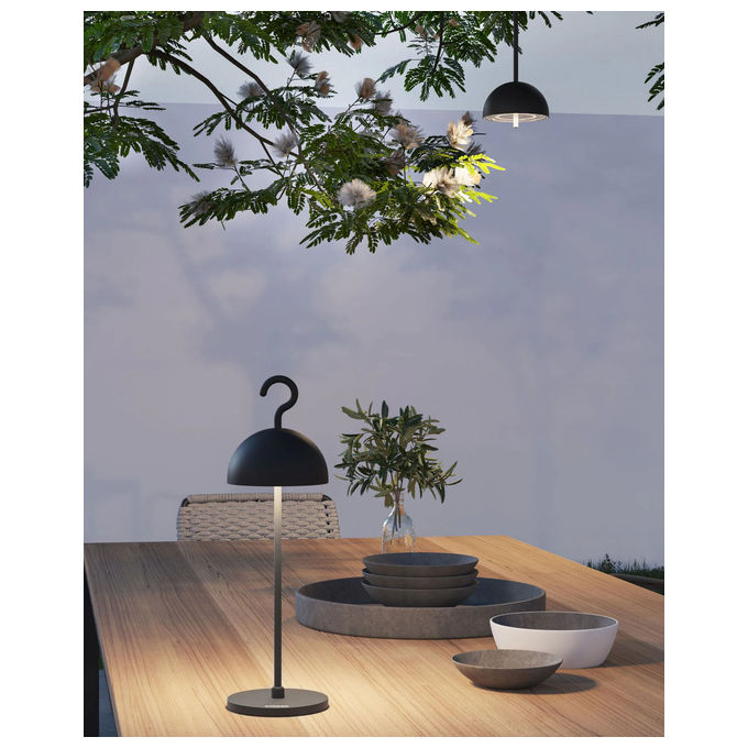 Sompex 78360 HOOK Illuminazione da tavolo da esterno LED 2,5 W IP65 dimmerabile USB-C colore Nero