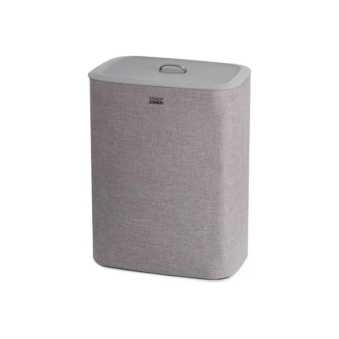 Joseph Joseph 50024 Tota Trio Cesto per la Biancheria 3 Compartimenti con Coperchio e Sacche Estraibili colore Grigio