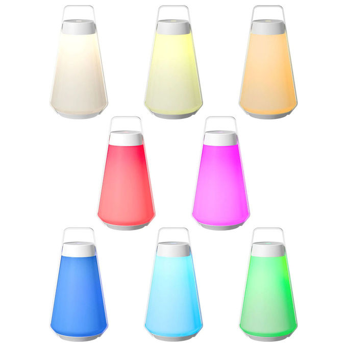 Sompex 78401 AIR Illuminazione da Tavolo da Esterno LED Dimmerabile IP65 3,5 W 340 lm Batteria Ricaricabile 4400 mAh colore Bianco