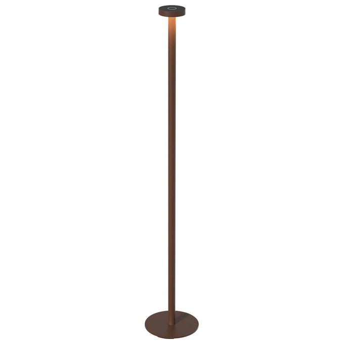 Sompex 78421 Boro Lampada da terra LED dimmerabile con batteria fino a 75 ore colore ruggine