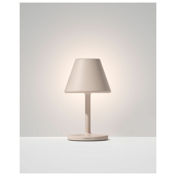 Sompex 78453 TWIN Lampada da tavolo a batteria 2,5 W LED dimmerabile Touch 4400 mAh colore Sabbia