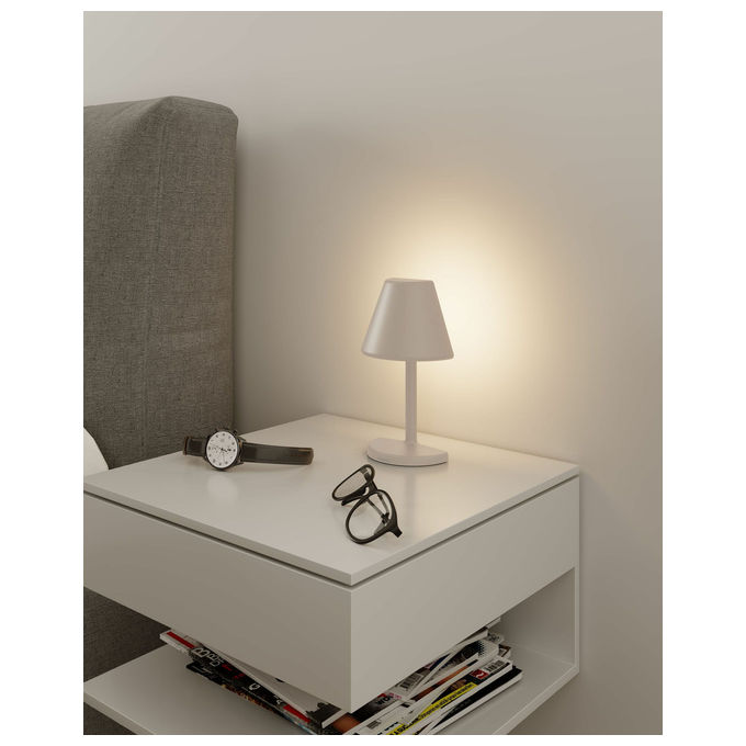 Sompex 78453 TWIN Lampada da tavolo a batteria 2,5 W LED dimmerabile Touch 4400 mAh colore Sabbia