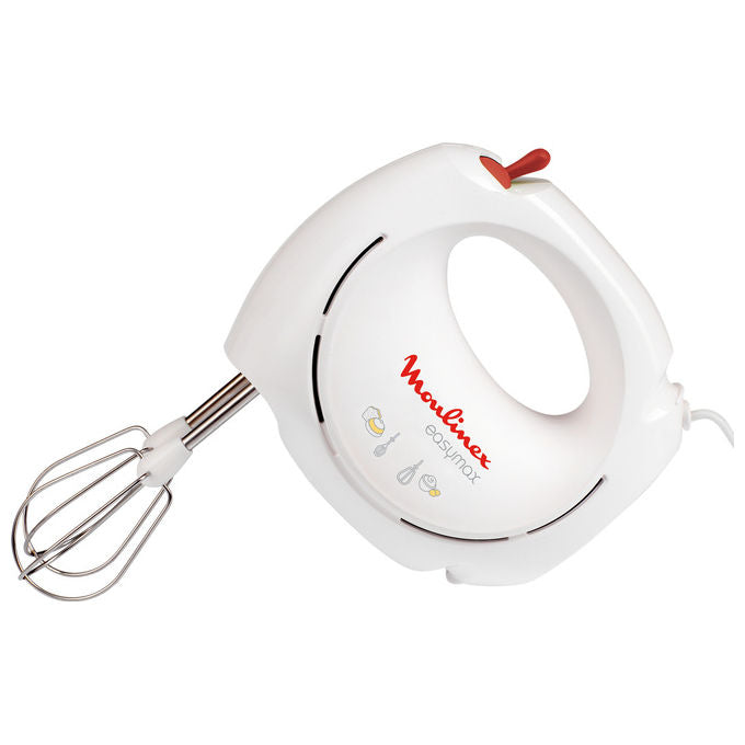 Moulinex ABM11A Easymax Sbattitore Elettrico con 2 Set di Fruste 2 Velocita' 200W Bianco