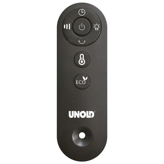 Unold 86545 Riscaldatore ambiente elettrico con ventilatore 2000 W Ceramica con telecomando e timer colore Nero Legno