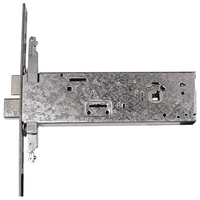 Iseo 37CB100F-24AC-4119-B42A-40962B3F0BB4 Serratura a Doppia Mappa da Infilare per Fascia 963 e 90 Chiusura Triplice Ingresso 90 mm Altezza Cassa 64 mm Frontale 240x22 mm colore Acciaio