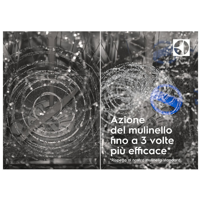 Electrolux 911 077 065 Serie 700 Lavastoviglie A scomparsa totale 10 coperti Classe D GlassCare AirDry (81.8x44.6x55 cm) colore Nero