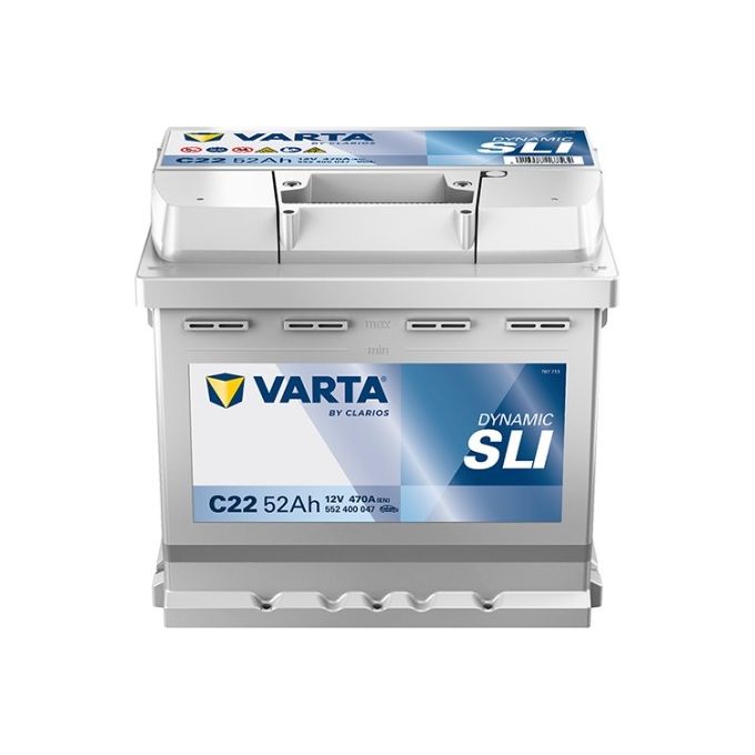 Varta 552400047K262 DYNAMIC SLI Batteria auto 12V 52Ah 470A per veicoli senza start-stop colore Nero
