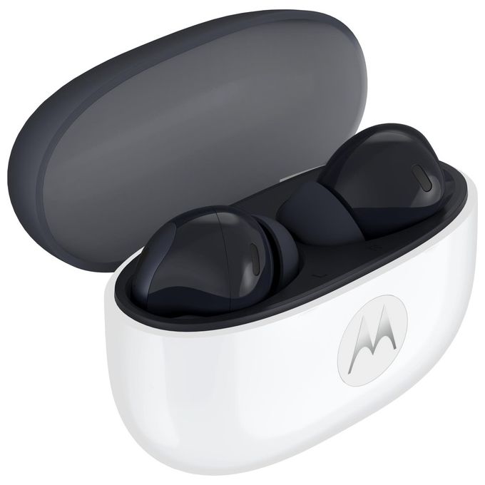 Motorola PG38C08162 Moto Buds 2 Auricolare Wireless In-ear Audio Hi-Res LHDC Cancellazione Attiva Rumore fino a 55dB 6 Microfoni CrystalTalk AI Batteria fino a 48h Bluetooth 6.0 IP54 colore Carbonio