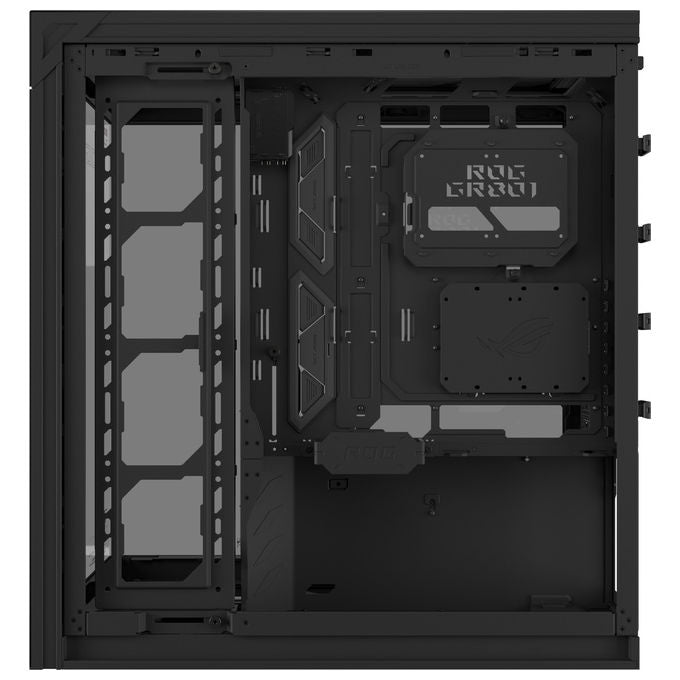 Asus 90DC00T0-B09030 ROG CRONOX GR801 CURVE TG ARGB Midi Tower con Display LCD 9.2'' e Vetro Curvo Temperato colore Nero