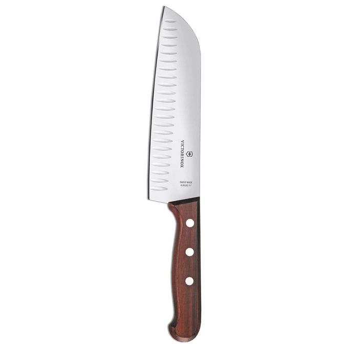 Victorinox 6.8520.17G Wood Coltello Santoku Lama alveolata 17 cm colore Acero modificato