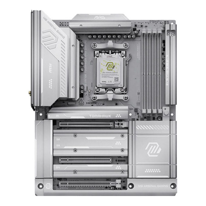 MSI 7E84-002R MAG X870E TOMAHAWK MAX WIFI PZ Scheda Madre ATX supporto AMD Ryzen 9000 8000 7000 AM5 DDR5 fino a 8400 MT-s OC PCIe 5.0 x16 M.2 Gen5 Wi-Fi 7 LAN 5G colore Nero