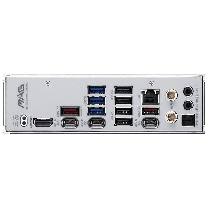 MSI 7E84-002R MAG X870E TOMAHAWK MAX WIFI PZ Scheda Madre ATX supporto AMD Ryzen 9000 8000 7000 AM5 DDR5 fino a 8400 MT-s OC PCIe 5.0 x16 M.2 Gen5 Wi-Fi 7 LAN 5G colore Nero