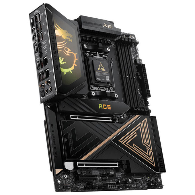 MSI MEG X870E ACE MAX, scheda madre AM5 ATX, DDR5 fino a 8400 MT-s, PCIe 5.0, Wi-Fi 7, USB4, 10G LAN