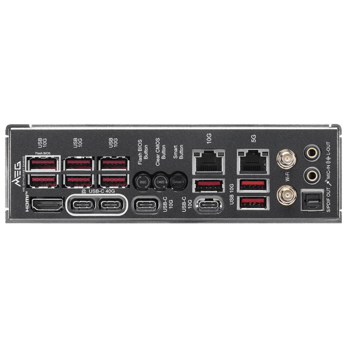 MSI MEG X870E ACE MAX, scheda madre AM5 ATX, DDR5 fino a 8400 MT-s, PCIe 5.0, Wi-Fi 7, USB4, 10G LAN